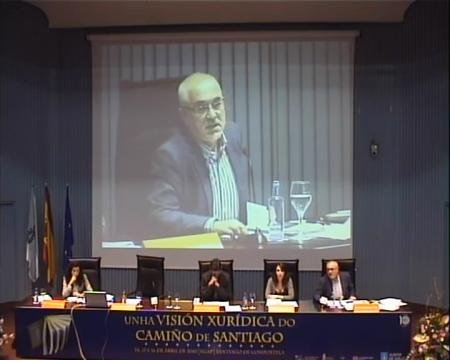 Jos&eacute; Carlos L&oacute;pez Coral, letrado da Xunta de Galicia - Congreso sobre Unha Visión Xuridica do Camiño de Santiago